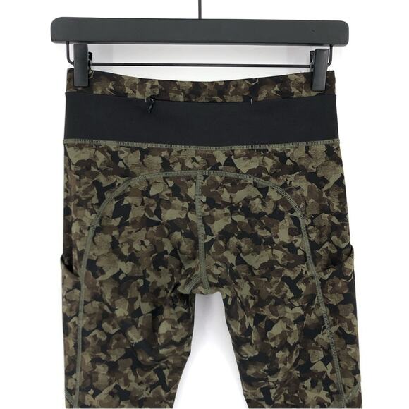 LULULEMON Speed Tight III Full-On Luxtreme Mystic Jungle Fatigue Green Black 4 - Picture 9 of 12